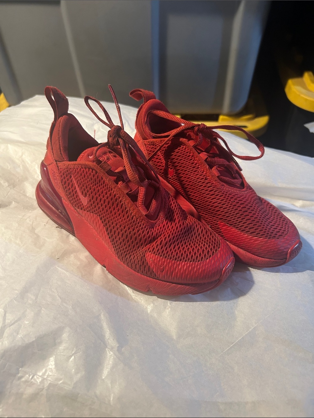Nike Kids All-Red Mesh Athletic Sneakers